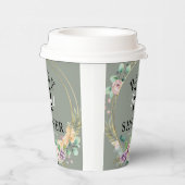 フローラエレガントベビーシャワー8oz紙カップふた付き 紙コップ (右)