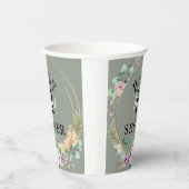 フローラエレガントベビーシャワー8oz 紙コップ (右)
