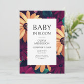 フローラエレガントベビー開花ベビーシャワー 招待状 (スタンド正面)