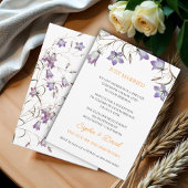 フローラエレガントベルフラワーたった今結婚しました結婚ズ 招待状