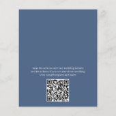 フローラエレガントベルフラワーバジェット結婚式の招待 チラシ (裏面)