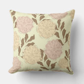 フローラエレガントベージュ模様 クッション (正面)