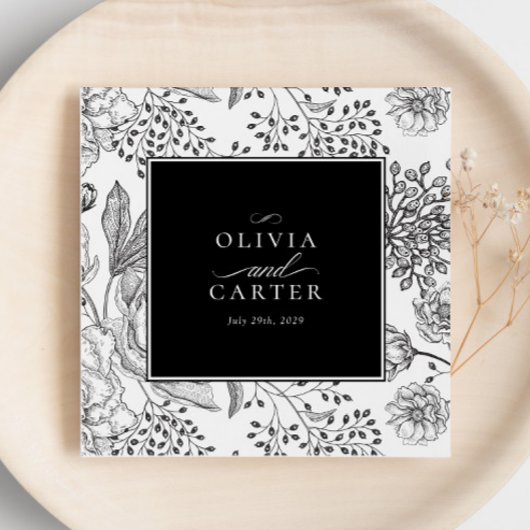 フローラエレガントペリ結婚ウィンクル スタンダードカクテルナプキン