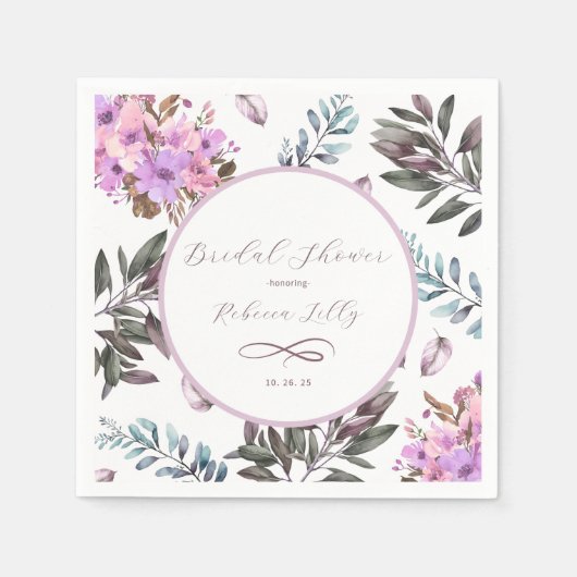 フローラエレガントペーパーナプキン スタンダードカクテルナプキン (正面)