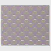 フローラエレガントホタテ及び水玉模様 ラッピングペーパー (フラット)