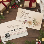 フローラエレガントホリデーありがとうカードを挿入