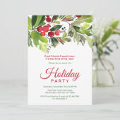 フローラエレガントホリデーパーティー招待状 招待状 (スタンド正面)