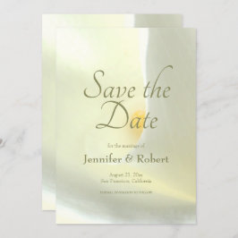 フローラエレガントホワイトカラリリー日付を保存 招待状