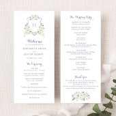 フローラエレガントホワイトグリーナリークレストブルー結婚ズ プログラム