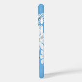 フローラエレガントホワイトデイジーオンブルー Case-Mate iPhoneケース (裏面 / 左)