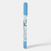 フローラエレガントホワイトデイジーオンブルー Case-Mate iPhoneケース (裏面 / 右)