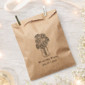 フローラエレガントホワイトデイジーズ結婚メイスン フェイバーバッグ (クリップ留めされた状態)