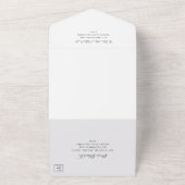 フローラエレガントホワイトローゼズグ結婚リーズ オールインワン招待状 (外側)