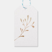 フローラエレガントボタニクゴールドフォイル結婚ズ ギフトタグ (裏面)
