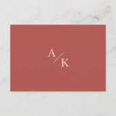 フローラエレガントボホウェディングレセプション エンクロージャーカード (裏面)