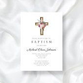 フローラエレガントボホクロスバプテスマ 招待状