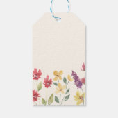 フローラエレガントボホサマーワイルドフラワー結婚ズ ギフトタグ (裏面)