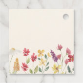 フローラエレガントボホサマーワイルドフラワー結婚ズ フェイバータグ (裏面)