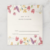 フローラエレガントボホサマーワイルドフラワー結婚ズ プレイスカード (外部開封)