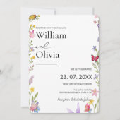 フローラエレガントボホ結婚ス 招待状 (正面)