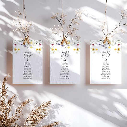 フローラエレガントボー結婚ホのテーブルカード 招待状