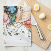 フローラエレガントボー キッチンタオル (四つ折り)