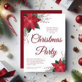 フローラエレガントポインセチアパーティー 招待状