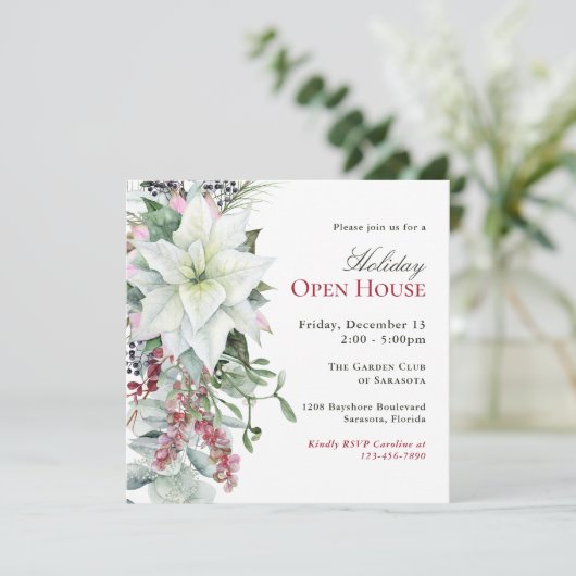 フローラエレガントポインセティアホリデーオープンハウス 招待状 (スタンド正面)