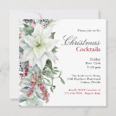 フローラエレガントポインセティアホリデーカクテルパーティー 招待状 (正面)