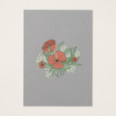 フローラエレガントポピーのイヤリングネックレスクラフト (裏面)