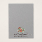 フローラエレガントポピーのイヤリングネックレスクラフト (正面)