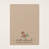 フローラエレガントポピーのイヤリングネックレスクラフト (正面)