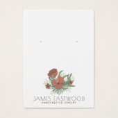 フローラエレガントポピーイヤリング表示カード (正面)