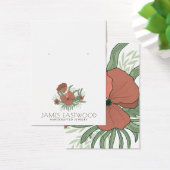 フローラエレガントポピーイヤリング表示カード (デスク)