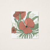 フローラエレガントポピーイヤリング表示カード (裏面)