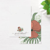 フローラエレガントポピー・イヤリング・ネックレス表示カード (デスク)