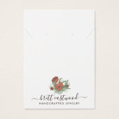 フローラエレガントポピー・イヤリング・ネックレス・ディスプレイ (正面)