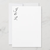 フローラエレガントポピ結婚ーズホワイト招待状2 案内状 (裏面)