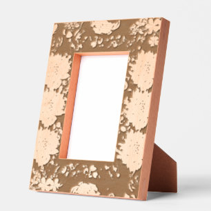 フローラエレガントポートレートフレーム – 美しいサイドフロム レーザー彫刻フレーム