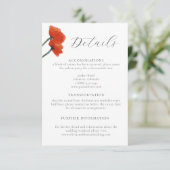 フローラエレガントマウンテンレッドポピー結婚ズ詳細 エンクロージャーカード (スタンド正面)