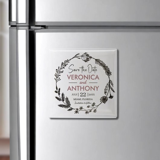 フローラエレガントマグネットを保存 マグネット