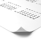 フローラエレガントマグノリアの座席表 ポスター (角)