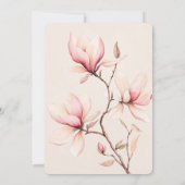 フローラエレガントマグノリアキンセアニラカスタム 招待状 (裏面)