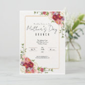 フローラエレガントマザーズデイブランチ招待状 招待状 (スタンド正面)