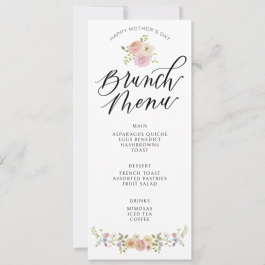 フローラエレガントマザーズデイブランチ 招待状 (正面)