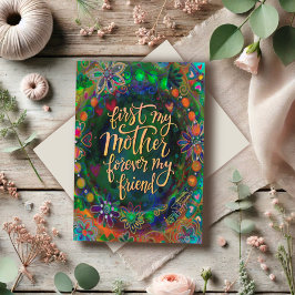 フローラエレガントマザーフレンド引用文グリーン カード