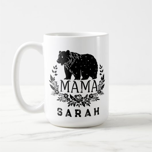 フローラエレガントママベアフローラ コーヒーマグカップ (左)