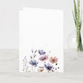 フローラエレガントママ幸せな母親のデイカード サンキューカード (裏面)