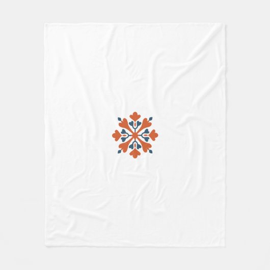 フローラエレガントマンダラデザイン» フリースブランケット (正面)