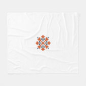 フローラエレガントマンダラデザイン» フリースブランケット (正面(横))